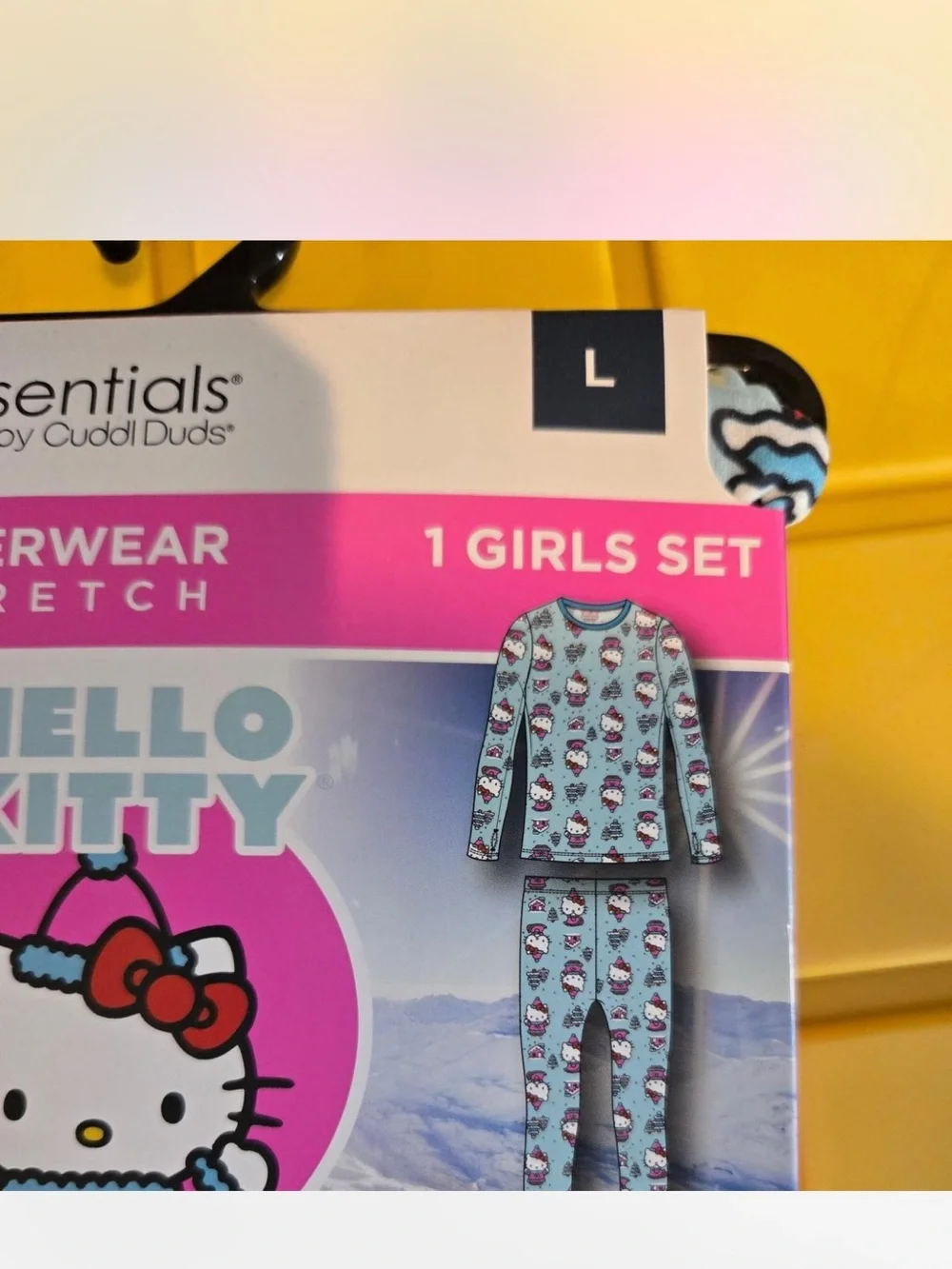 Cuddl Duds Light Blue Hello Kitty Girls Pajama Set